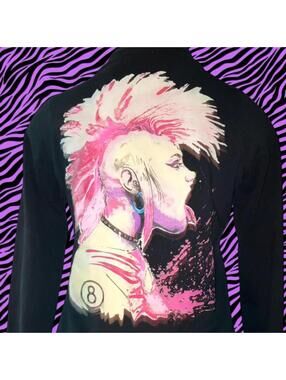 Iron Fist black & pink SICK graphics moto jacket